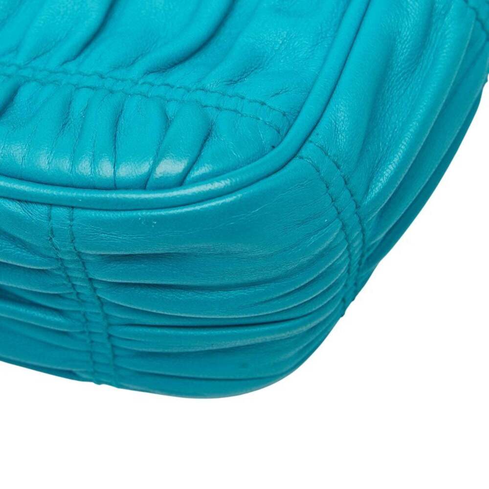 PRADA Blue Leather Shoulder Bag - Picture 5 of 11